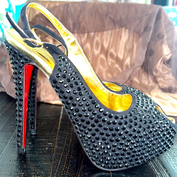 Belight Sexy Ultra High Platform Peep-toe Sandals 9 - Picture 3 of 5